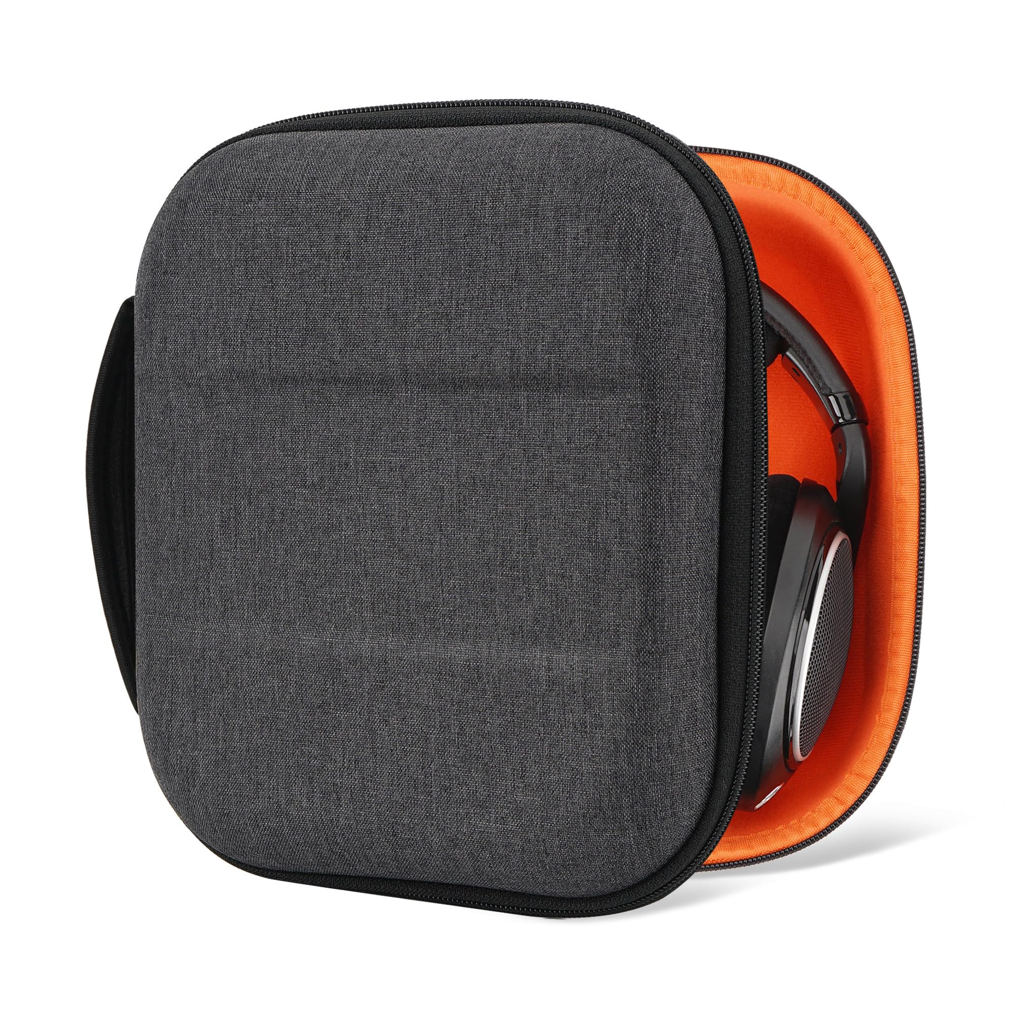 Geekria Shield Headphones Case Compatible with Sennheiser HD400PRO/HD 560S/HD598/HD 599SE/HD280PRO/HD 600, Replacement Hard Shell Travel Carrying Bag with Cable Storage (Dark Grey) — image 1