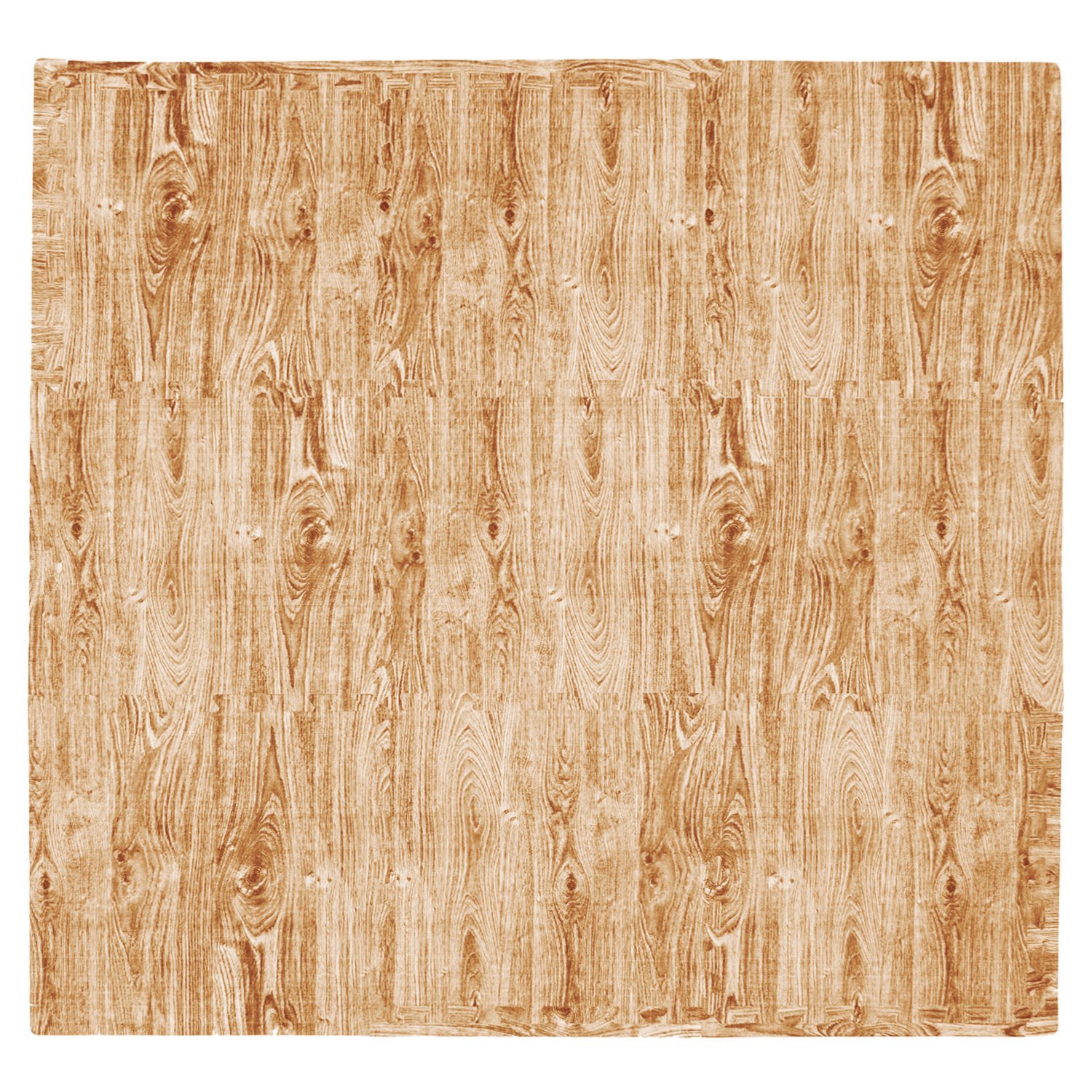 wood grain foam playmat