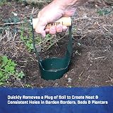 Faithfull Countryman Hand Bulb Planter - Forged Carbon Steel, FSC Ash Handle view 3