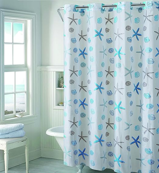 Amazon Com Hookless Rbh14fc243 Seashell Ez On Seashell Shower