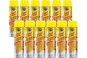 HI-TECH Fast & Foamy Professional Strength Carpet Cleaner – Upholstery & Fabric Cleaner with VFC Optical Brighteners, Quick-Drying, Fresh Scent – 18 oz. Aerosol Cans (Pack of 12)