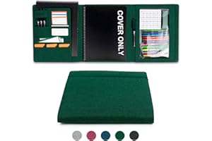 Kaitiaki Sturdy Planner Cover for Rocketbook Smart Notebook - Water-Resistant Fabric Padfolio, Business Padfolio with Zipper Pen Pocket, Fits 8.5 x 11 Letter Size, Rocketbook Accessories (Green)