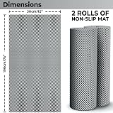 DIY Doctor 2x Anti Slip Gripper Rolls 190x30cm Non Slip Rug Underlay Grey view 2
