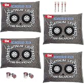 Checkered Flag 4-12-CFTB Tire Balancing Beads for Trucks, 2mm White Ceramic Beads, 12oz Packs of 4 - Great for Counteracting Heavy Spot in Semi, Medium Duty Trucks, Off-Road Vehicles, Trailer Wheels