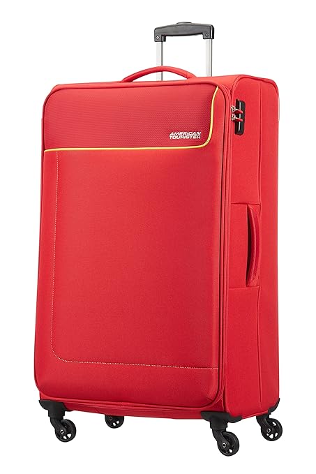 title=American Tourister Funshine Spinner 79/29 Valigia, Poliestere, Rio Red, 99.5