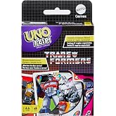 Mattel Games UNO Flip Transformers Card Game, Ages 7+, 2-10 Players | Movie, TV and Comics Themed Deck With Double-Sided Cards That Flip for Kids, Teens and Family Night