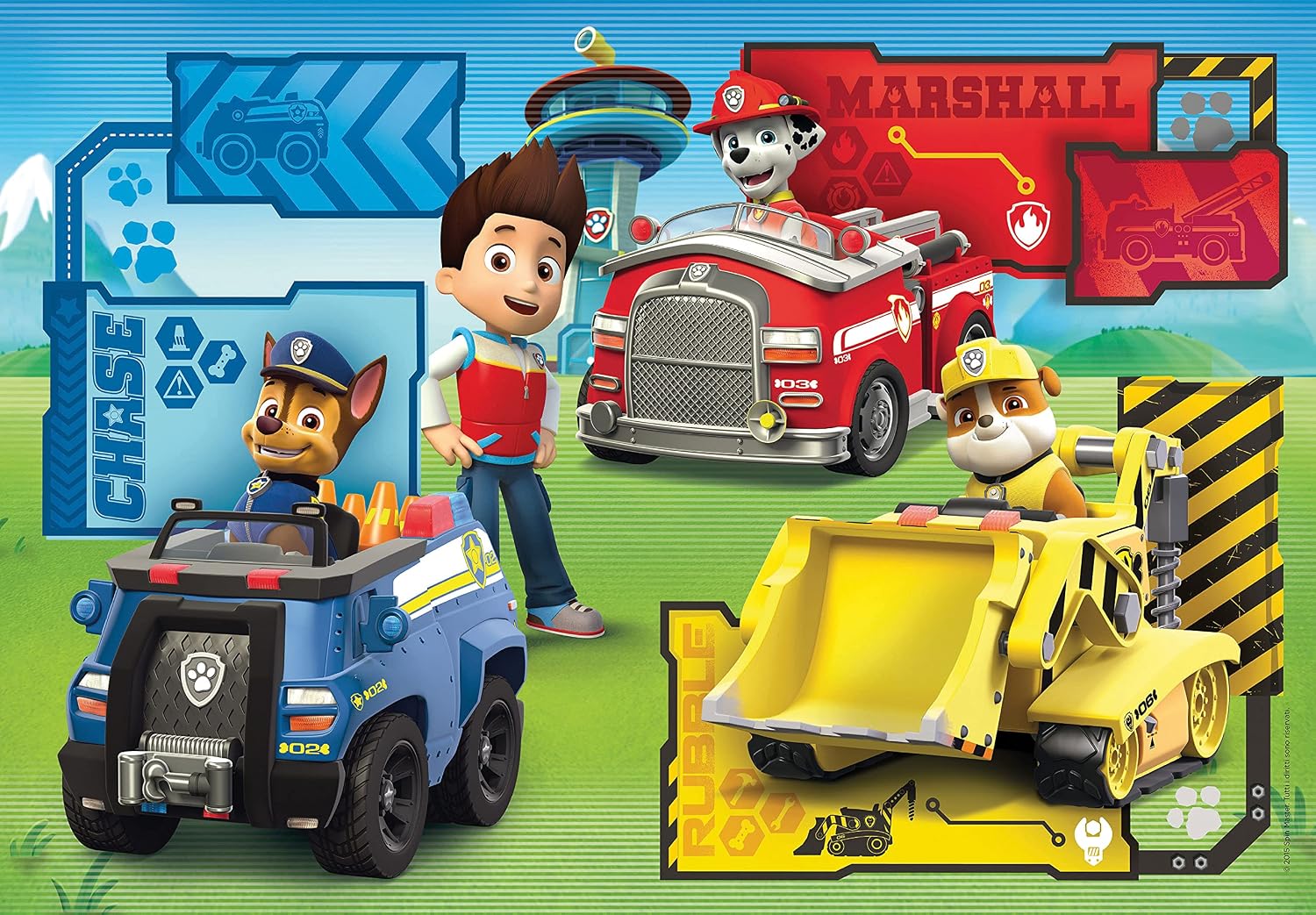 Clementoni 25209 Paw Patrol Supercolor Puzzle for Children-3 x 48 ...