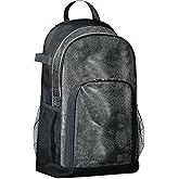 Augusta Sportswear All Out Glitter Backpack Black Glitter/Black OS