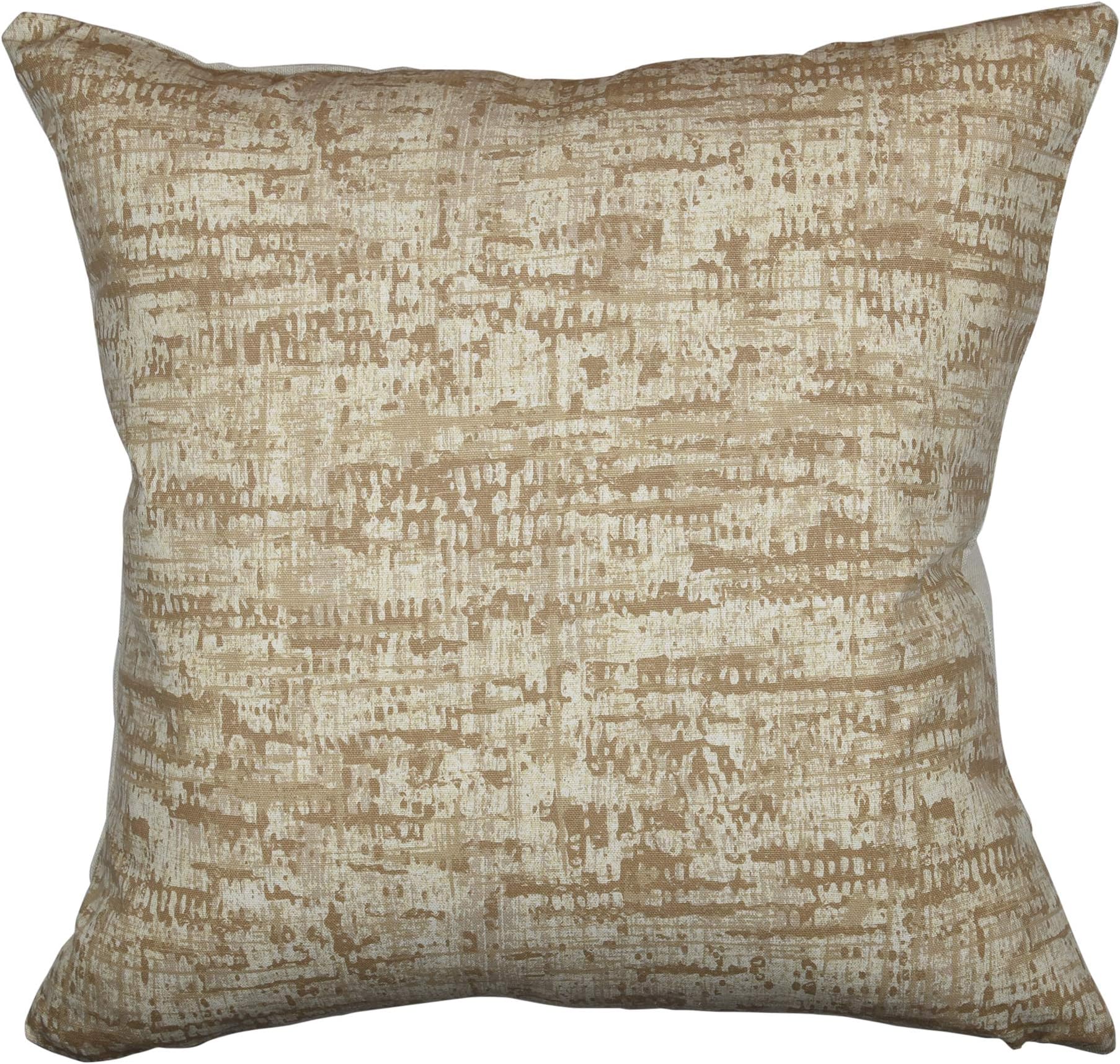 Style Cusp Home by Vesper Lane SP03CRZ18FSC Lindsay Designer Throw Pillow, 18" x 18", Dark Cream