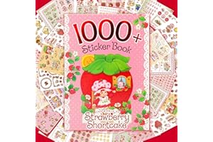 HORIZON GROUP USA Strawberry Shortcake 1,000+ Sticker Book, Cute Stickers for Kids, Scrapbooking, Planning, Journaling, Water Bottles, Letter Stickers, and Gifts for 7-Year-Old Girls.