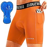 Men's 4D Padded Bike Shorts Cycling Underwear Biking Bicycle Padding Shorts for Men Side Pockets