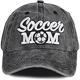 MANMESH HATT Distressed Soccer Mom Baseball Cap for Women, Adjustable Washed Embroidered Sun Hat for Mama