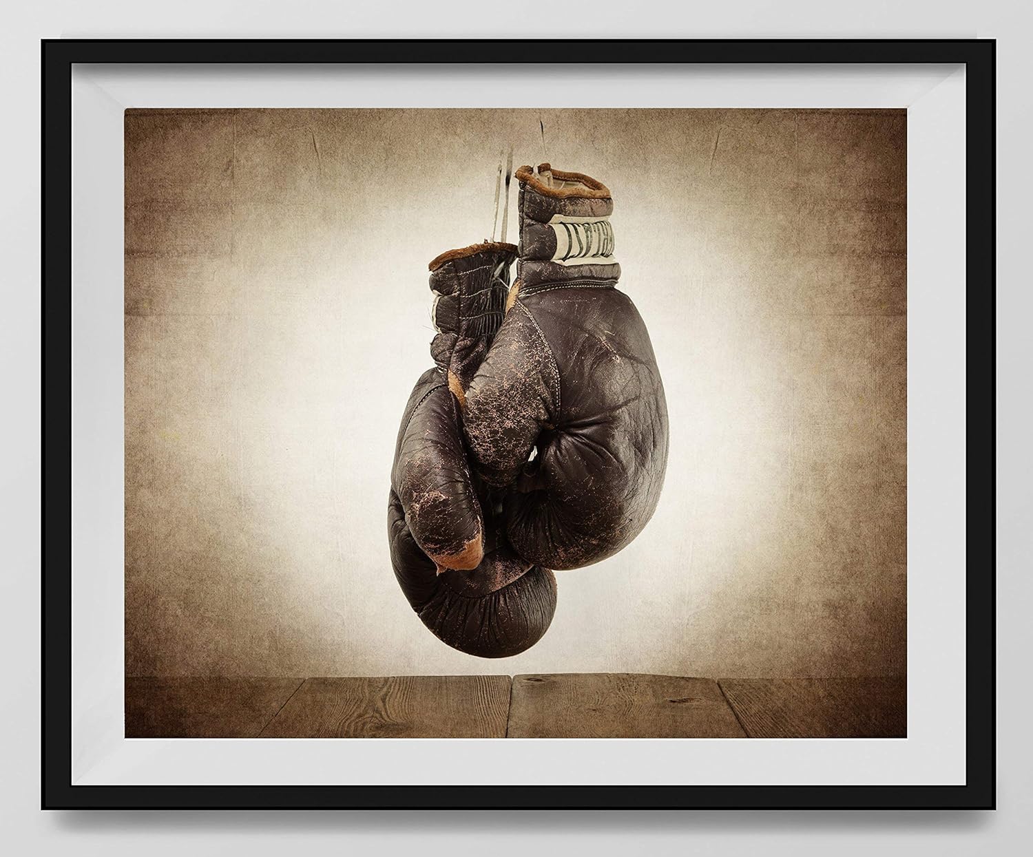 Photographs - Vintage Boxing Gloves on Vintage Background Fine Art Photography Print, Sports Decor, Boxing decor, Man Cave art, Vintage Sports Nursery Art,Boxing Gloves, Nursery decor, Kids Room Wall Art.