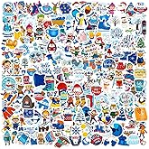 240 PCS Winter Stickers, Snowflake Stickers for Kids, Vinyl Waterproof Sticker for Water Bottle, Laptop, Phone, Hello Winter Sticker with Christmas Tree Snowman Snowflake Penguin