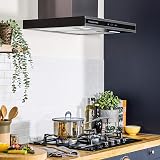 Russell Hobbs Midnight Collection 60cm T-Shaped Chimney Cooker Hood Dark Steel view 5