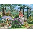 Bits and Pieces – Large 300 Piece Jigsaw Puzzle for Adults – Garden of Delights - Gardening Hydrangeas Jigsaw Puzzle by John Sloane, Completed Puzzle Size: 18" x 24"
