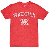Wrexham Athletic Wordmark Premium Vintage Tri Blend T-Shirt - Red