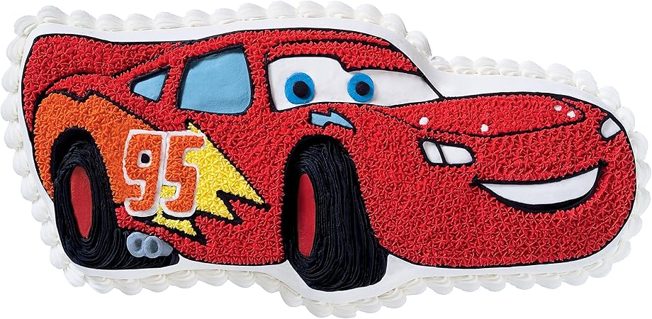 Amazon Com Wilton Cars Lightning Mcqueen Cake Pan Novelty Cake