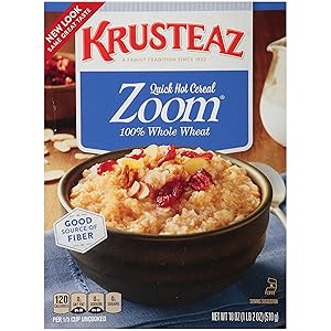Krusteaz Quick Hot Cereal Zoom, 18-Ounce Boxes (Pack of 12)