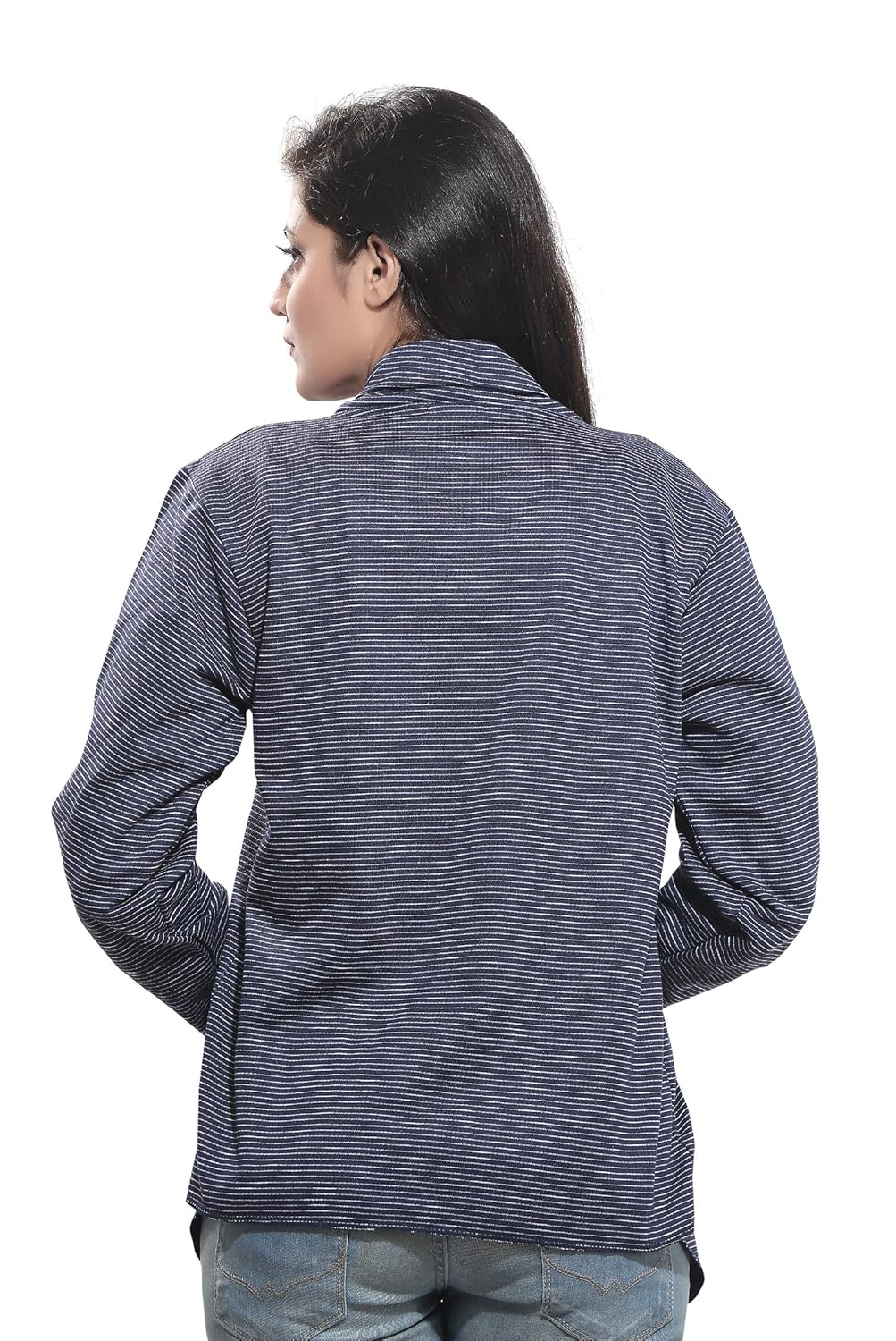 bfly women's fleece shrugs (blue)