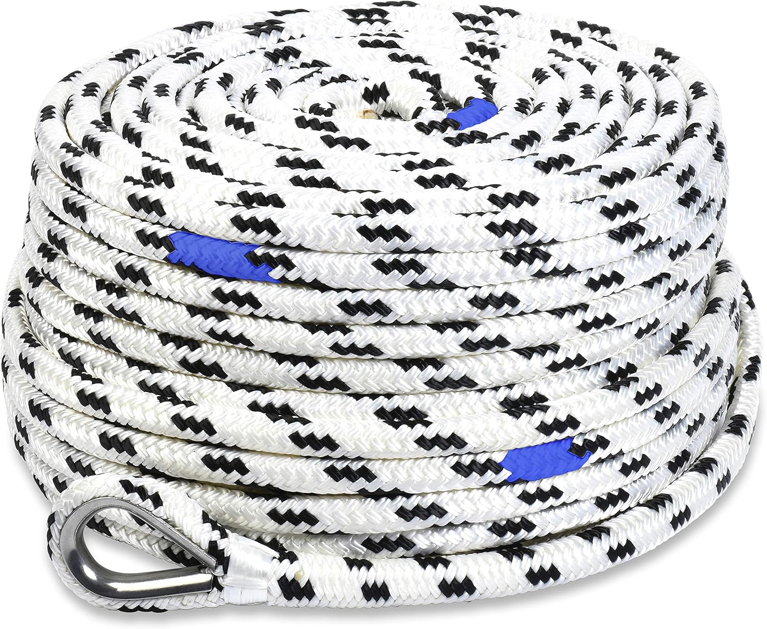 BTG Gear Nylon Boat Anchor Line w/Stainless Steel Thimble & Depth Markers : Sports & Outdoors