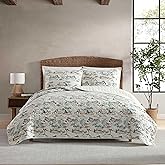 Eddie Bauer - Quilt Set, Super Soft Bedding with Matching Sham, Silky Smooth & Breathable, Classic Home Essentials (Alani Island Conversation Beige, Twin)