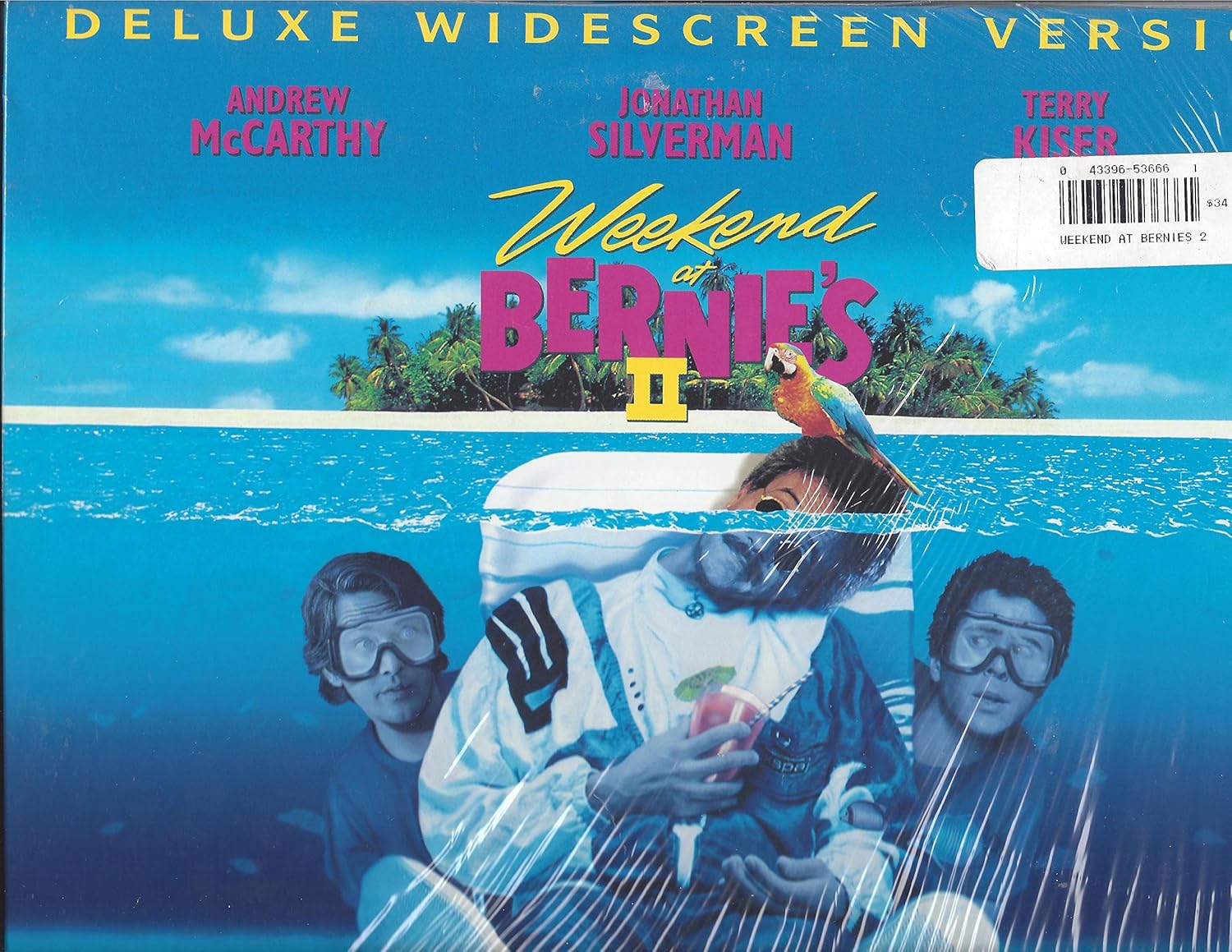 Amazon Com Weekend At Bernie S Ii Laser Disc Andrew Mccarthy Jonathan Silverman Terry Kiser Movies Tv