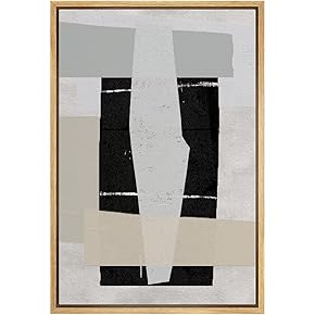 SIGNWIN Framed Canvas Print Wall Art Multitone Gray...