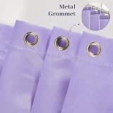 Furlinic Anti Mould Shower Curtain Purple Polyester Waterproof 47x78 Inch view 4