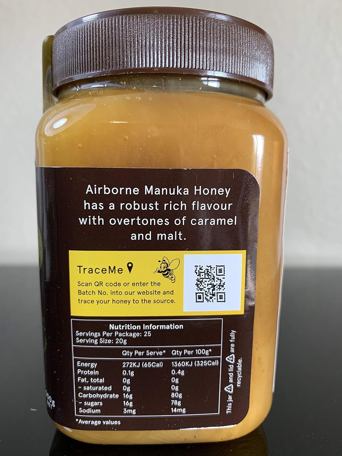 Amazon エアボーン マヌカハニー 500g ニュージーランド産 マヌカポーレン含有量70プラス Airborne はちみつ 通販