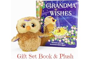 Grandma Wishes Padded Board Book And Owl Plush Gift Set