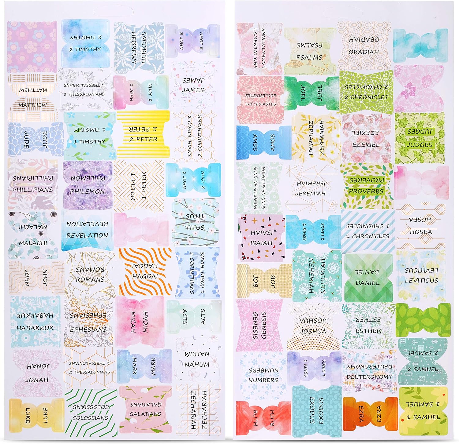Mr. Pen- Bible Tabs, 72 Tabs (66 Books, 6 Blanks), High Gloss Paper, Bible Journaling Supplies, Bible Tabs Old and New Testament, Bible Tabs for Women, Bible Tabs for Journaling Bible, Bible Book Tabs : Office Products
