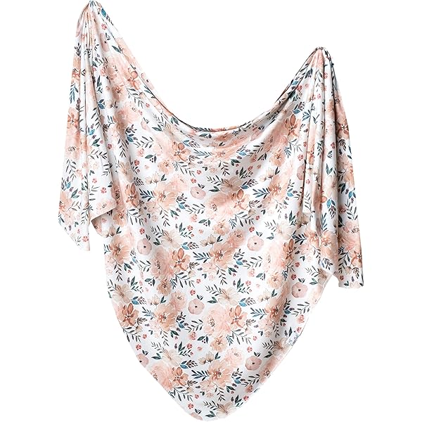 Copper Pearl CoComelon Knit Baby Blanket - 3 Layer Stretchy 46x46 Quilt