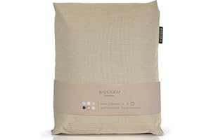 BADESOFA® Luxury Bath Tub Pillow L | Premium-Quality Materials | Comfortable & Quick-Drying | Washable Tub Cushion | Relaxing Bath Cushion in Beige | Home Spa | Ideal for a Wide, Tall Bathtub