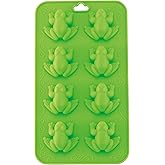 Passover Silicone Frog Molds - Chocolate, Candy, Jelly and Ice Tray in Fun 10 Plague Frog Shape - Pesach Seder and Kitchen Ac