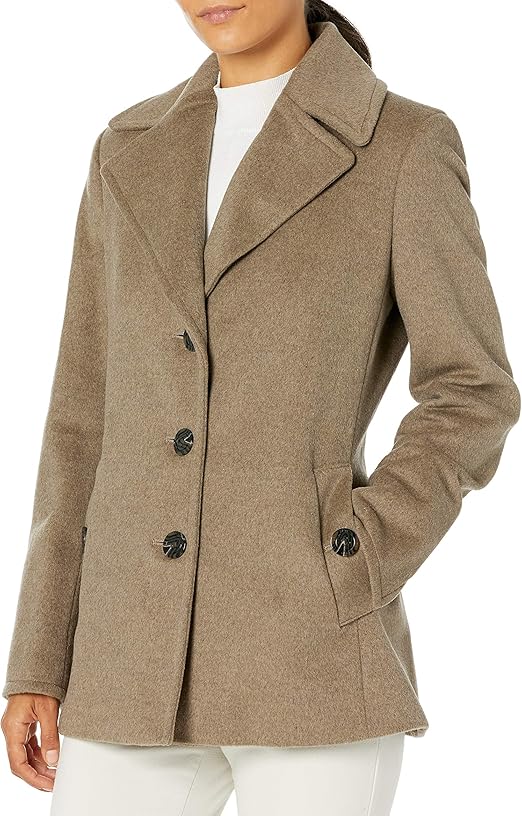 Amazon.com: Calvin Klein womens Petite Womens Double Breasted Peacoat: Clothing