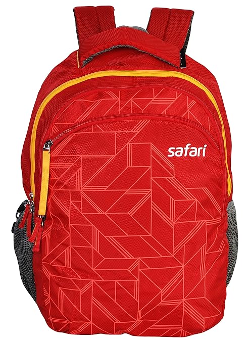 Safari 32 Liters Red Casual Backpack (tangram red1)