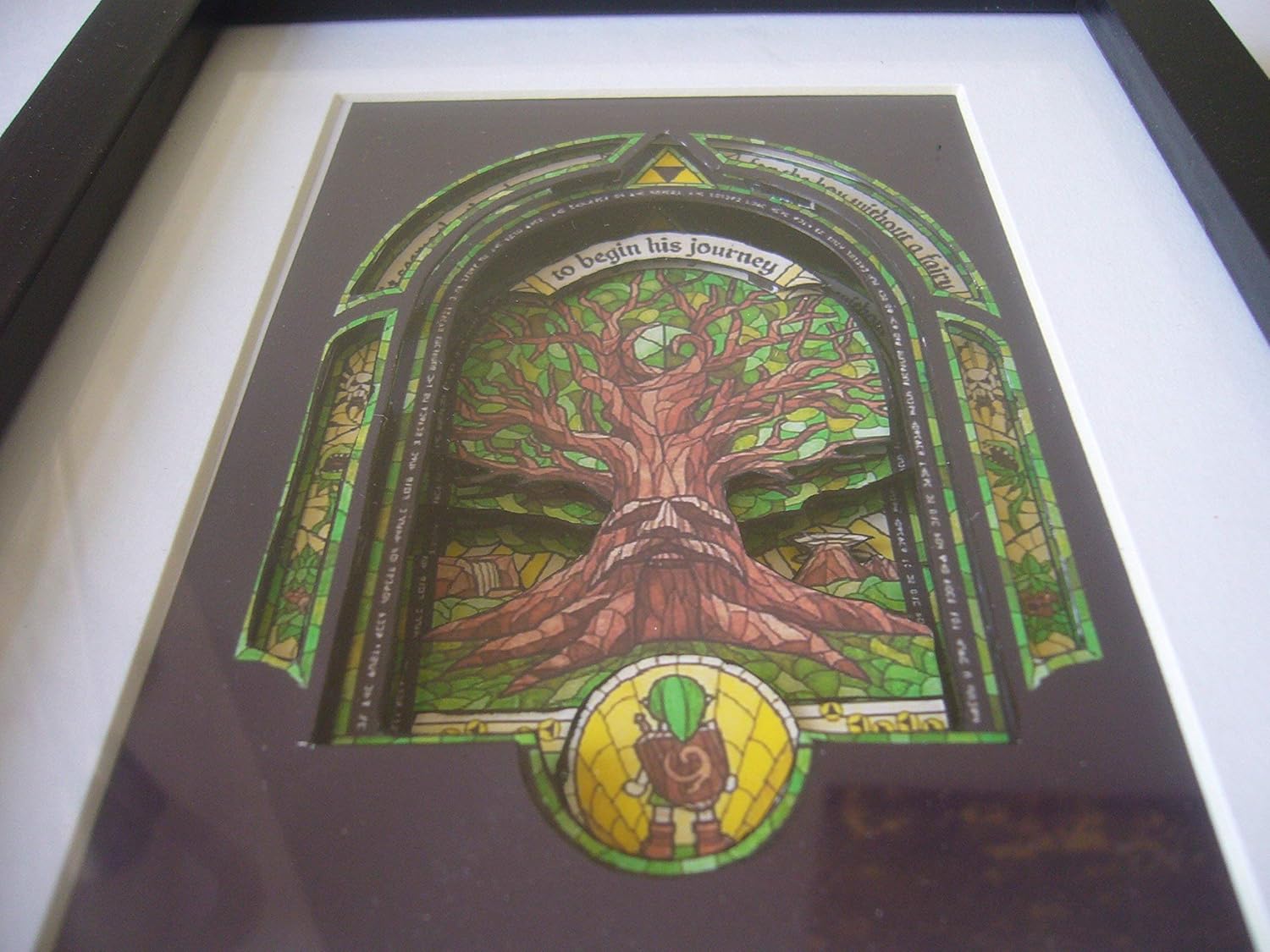 Amazon Com Legend Of Zelda The Deku Tree 3d Shadow Box Diorama Art Handmade