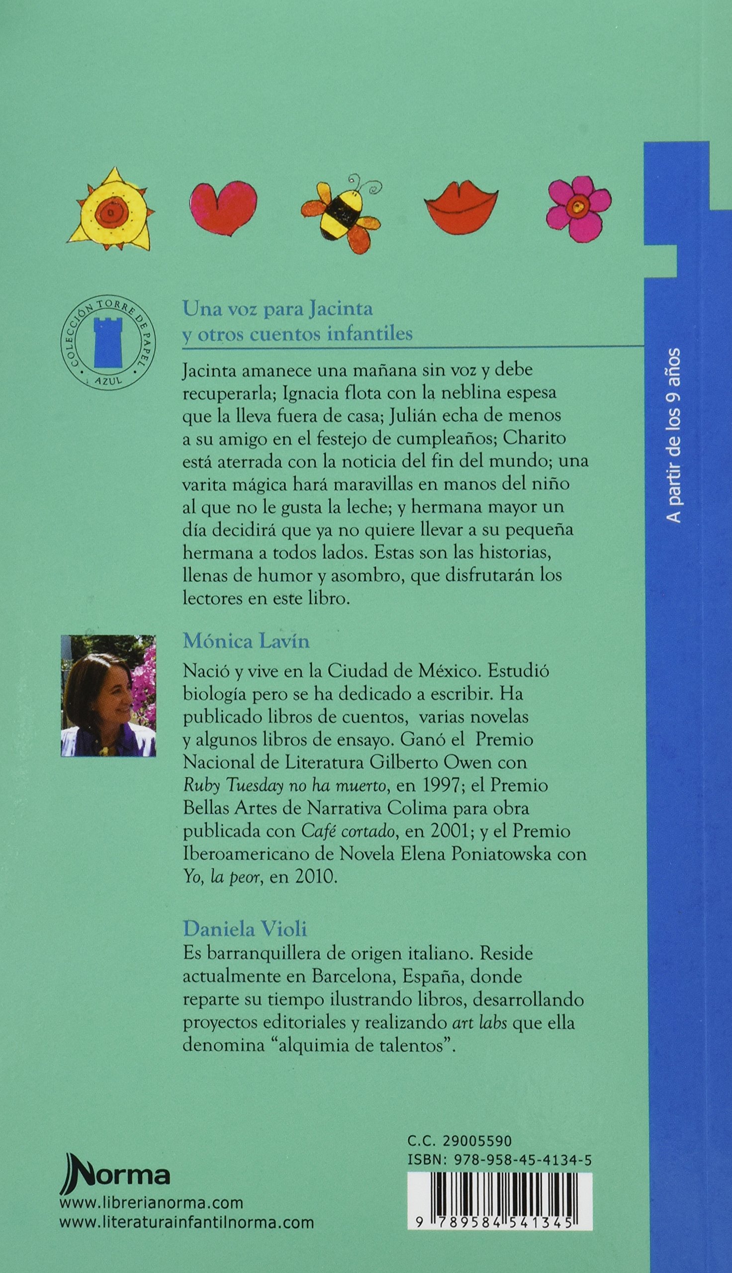 Amazon Com Una Voz Para Jacinta Y Otros Cuentos Infantiles Torre Azul Spanish Edition 9789584541345 Lavin Monica Violi Daniela Libros