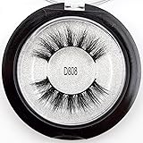 Visofree False Eyelashes Cruelty-free 3D Mink Lashes Fake Eyelashes (D808)