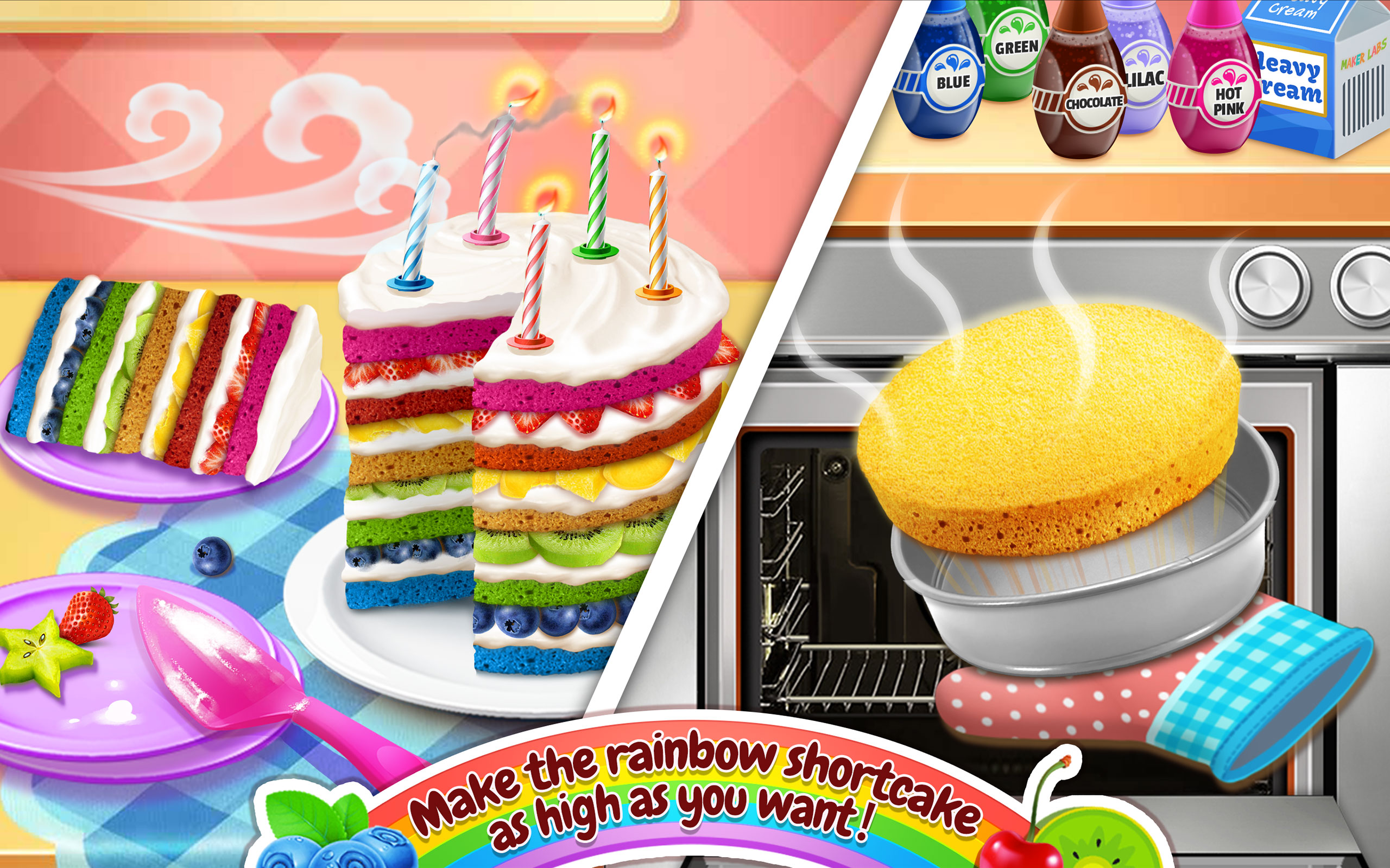 Rainbow Cake Bakery Apps & Games