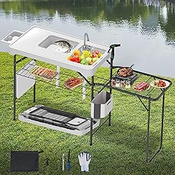 Dragosum Fish Cleaning Table, Portable Folding