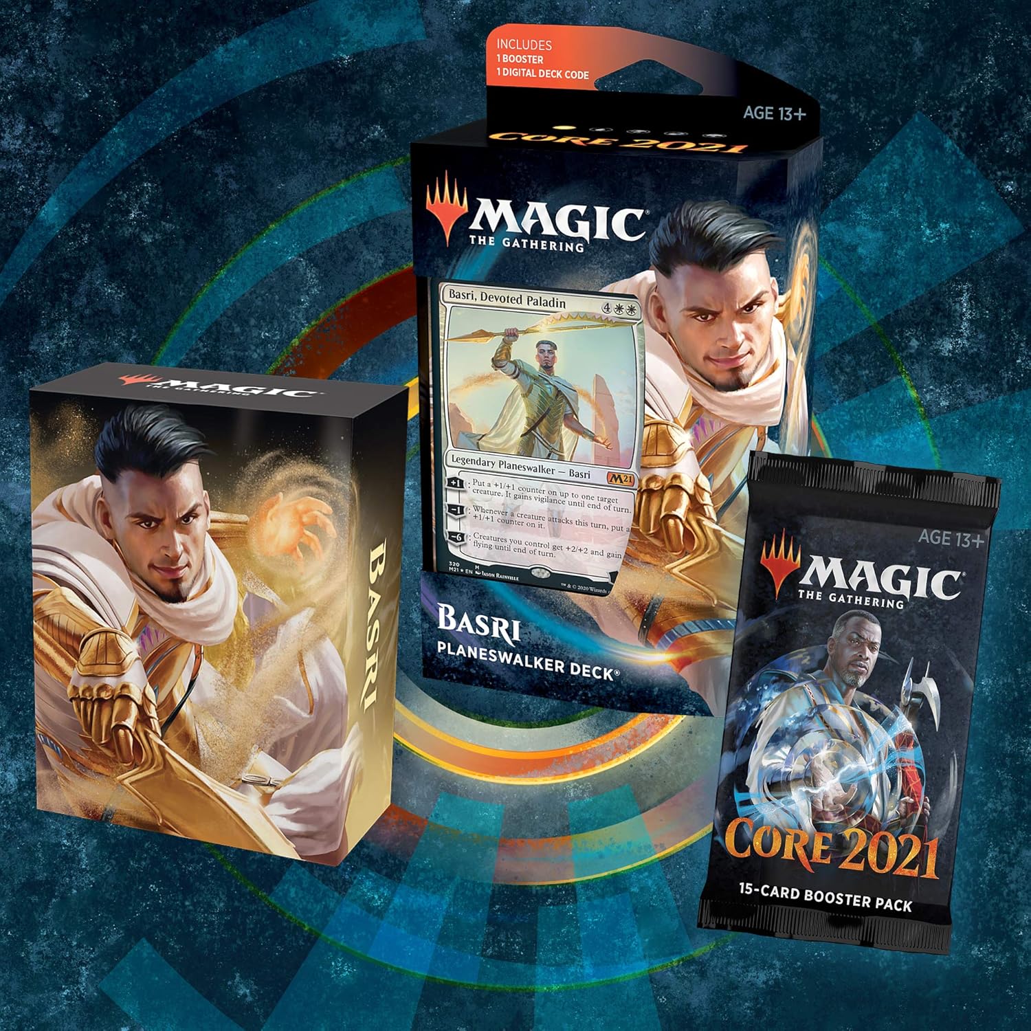 Magic: The Gathering Basri Ket, Devoted Paladin Planeswalker Deck (60 Card Starter Deck + 1 Booster), Multicolor - Image 3