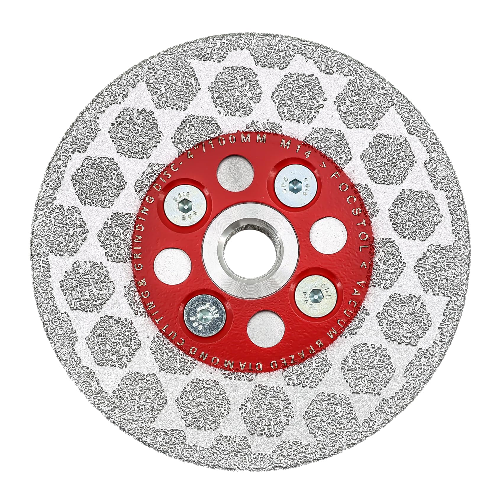 FOCSTOL Diamond Cutting Grinding Disc - 100mm Tile Cutting Blade for Porcelain Ceramic Tile Marble Quartz for Angle Grinder