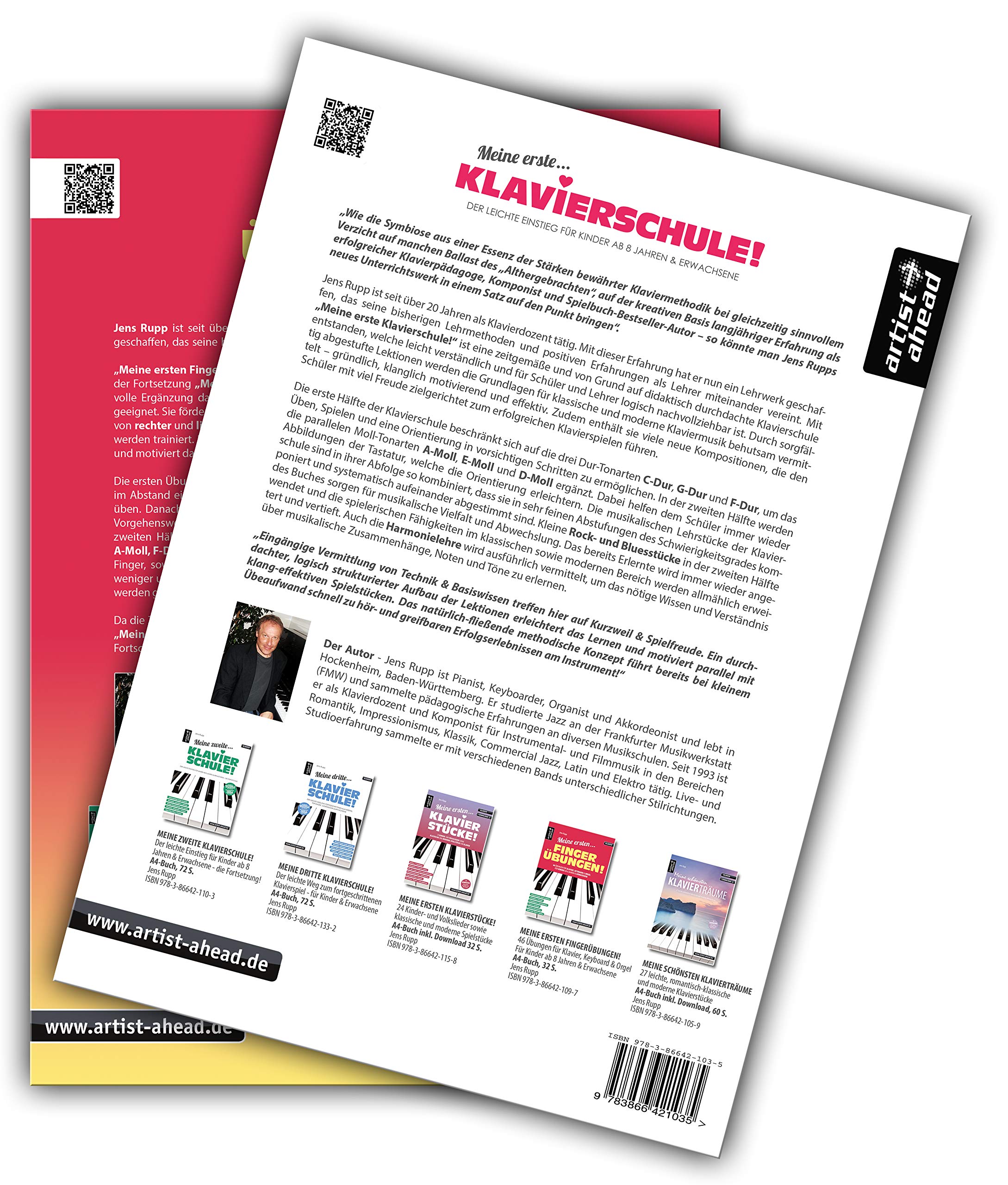 Meine Erste Klavierschule Meine Ersten Fingerubungen Im Set Lehrbuch Fur Piano Klavierstucke Spielbuch Klaviernoten Der Leichte Einstieg Fur Kinder Ab 8 Jahren Erwachsene Amazon De Jens Rupp Bucher