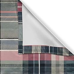 Ambesonne Buffalo Plaid Window Valance, Modern
