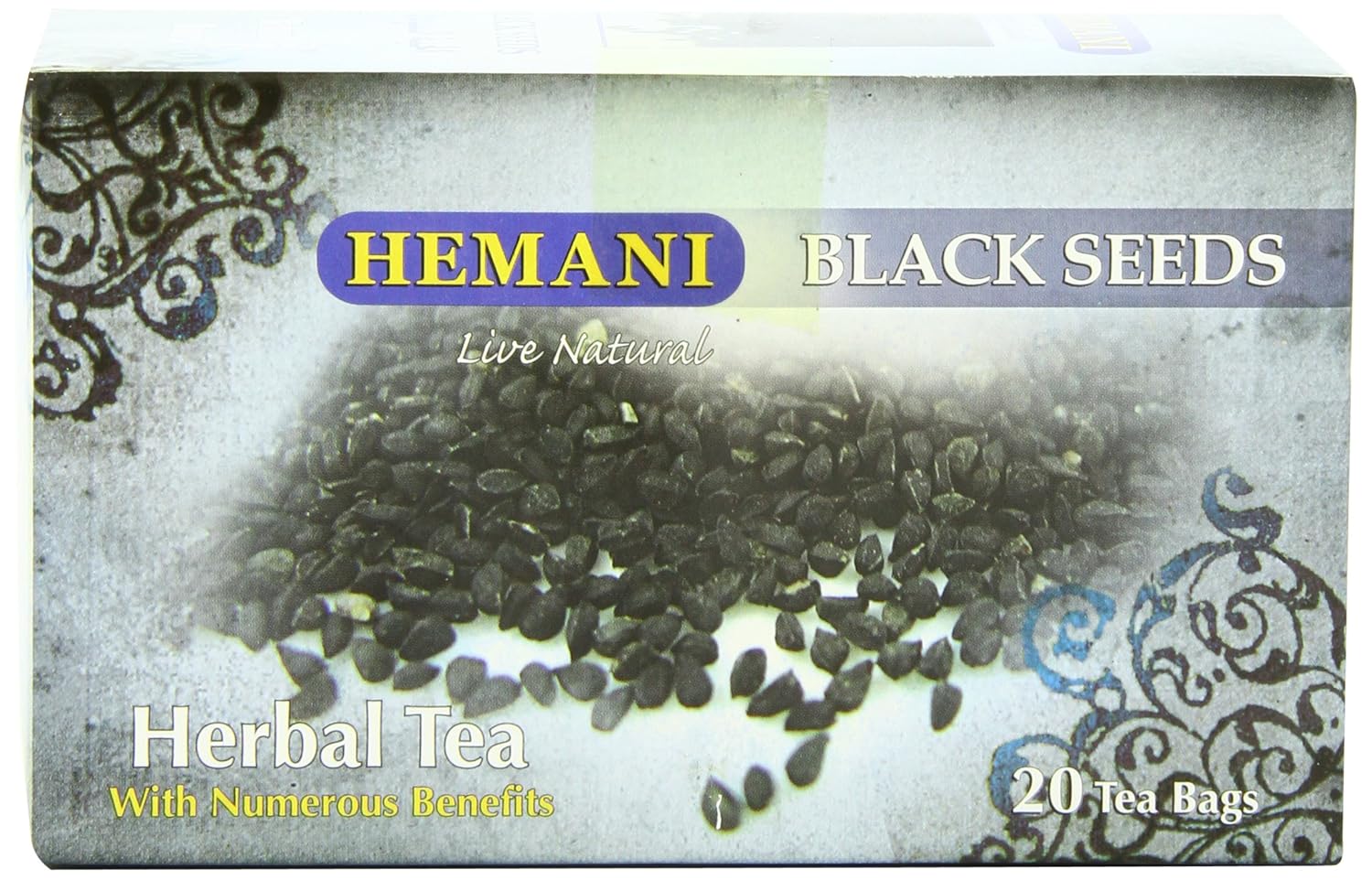 Hemani Blackseeds Tea, 40 Gram Herbal Teas Grocery