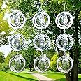 Bird Scare Discs Set, Highly Reflective Bird Reflectors Wind Spinner, Extra Sparkly Owl Wind Spinner Bird Devices to Scare Birds Away from Yards Outdoor Garden Decor, 3 Pcs
