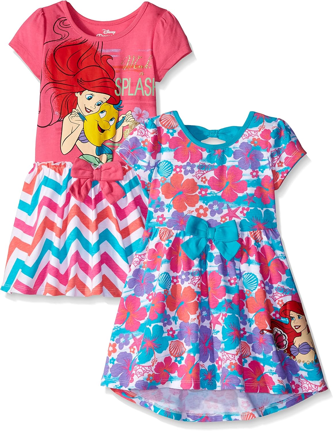 Disney Little Girls' 2 Pack Ariel The Little Mermaid