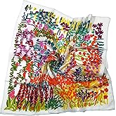 Shanlin Unisex Floral Cotton Square Scarf Bandanas 22x22 inch
